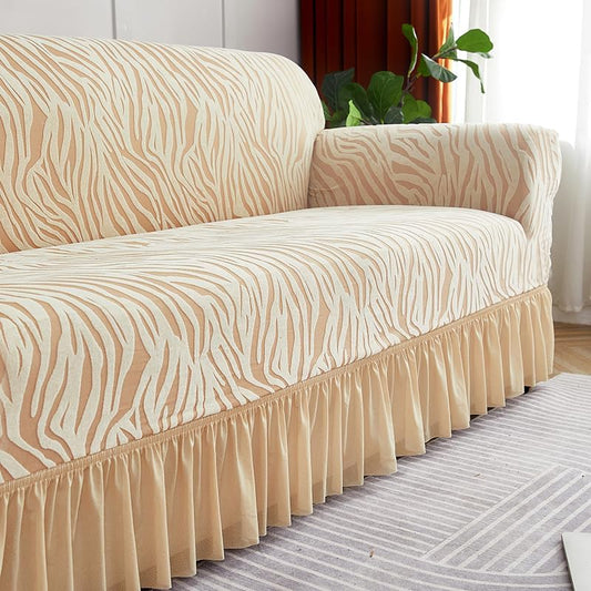 Zebra Sofa Cover - Skin Yellow
