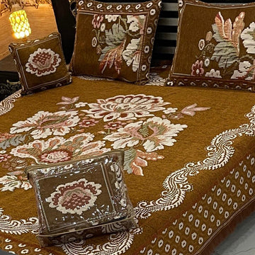 Velvet Jacquard 4 Piece Bedsheet D-1