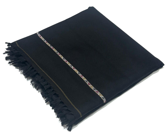 STUDIO6 SPECIAL BLACK Men's Winter Wool shawl