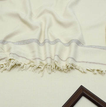 STUDIO6 SPECIAL Boski Men's Winter Wool shawl- cream