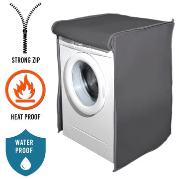 100% Waterproof Front Loaded Washing Machine Cover-grey