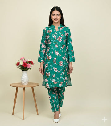 2pc Polo Cotton Unsititched suit -441