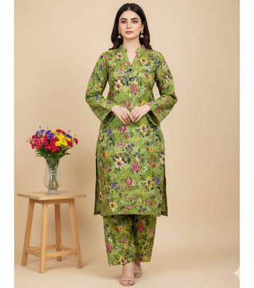 2pc Polo Cotton Unsititched suit -431