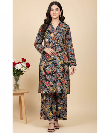 2pc Polo Cotton Unsititched suit -433