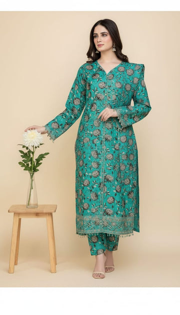 2pc Polo Cotton Unsititched suit -432