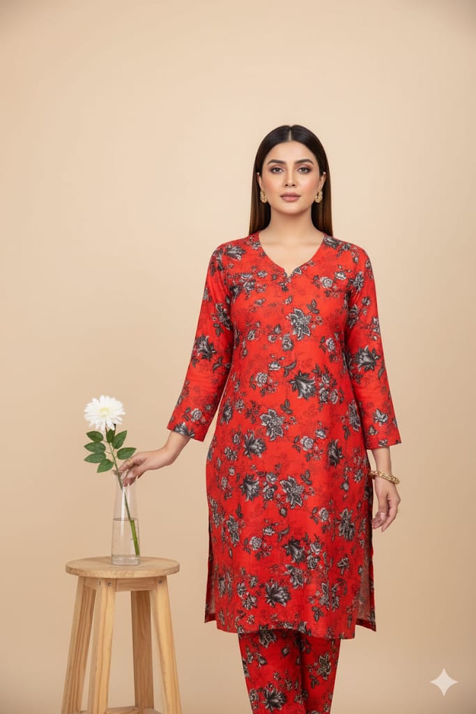 2pc Polo Cotton Unsititched suit -428