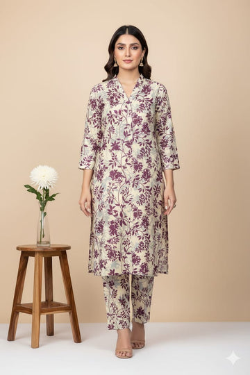 2pc Polo Cotton Unsititched suit -420