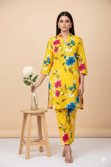 2pc Polo Cotton Unsititched suit -417