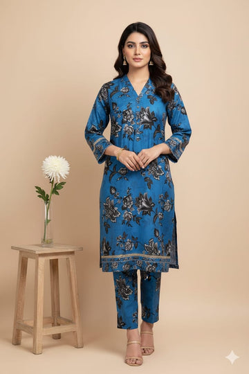 2pc Polo Cotton Unsititched suit -416