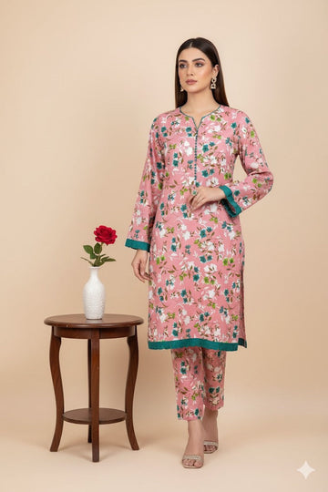 2pc Polo Cotton Unsititched suit -408