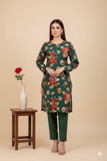 2pc Polo Cotton Unsititched suit -406