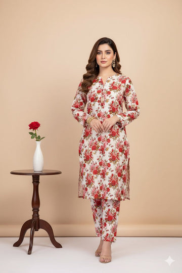 2pc Polo Cotton Unsititched suit -404