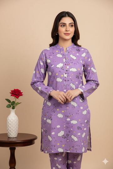 2pc Polo Cotton Unsititched suit -399