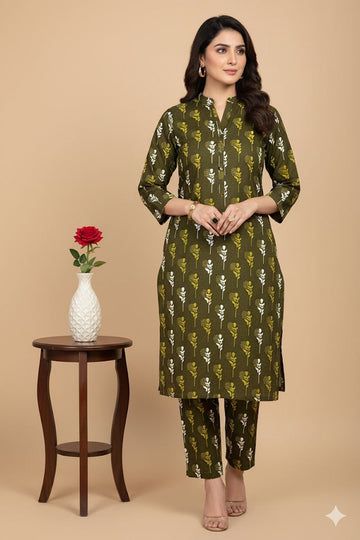 2pc Polo Cotton Unsititched suit -391
