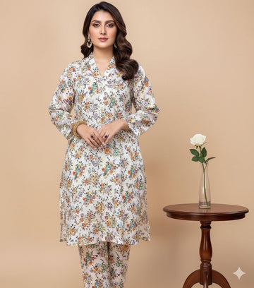 2pc Polo Cotton Unsititched suit -390