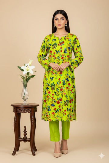 2pc Polo Cotton Unsititched suit -388