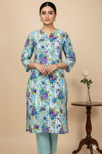 2pc Polo Cotton Unsititched suit -381