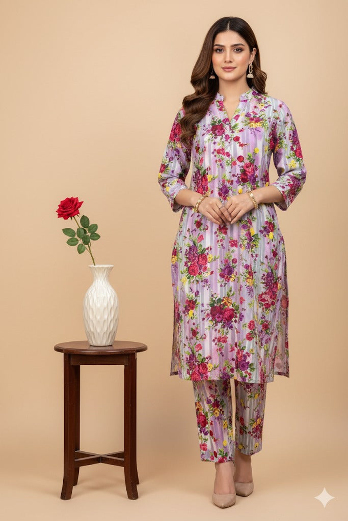 2pc Polo Cotton Unsititched suit -380
