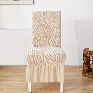 Zebra Chair Cover - Beige
