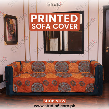 COTTON PRINTED SOFA RUNNER - SOFA COAT - SC-07